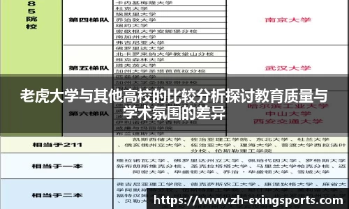 老虎大学与其他高校的比较分析探讨教育质量与学术氛围的差异
